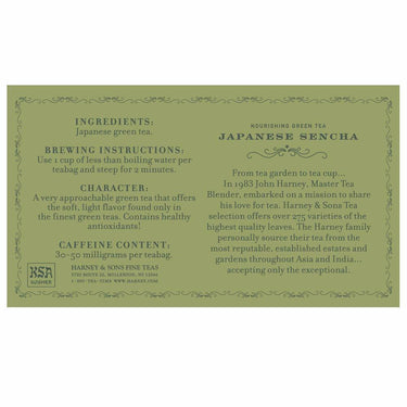 Harney & Sons Japanese Sencha Green Tea, 50 Tea Bags